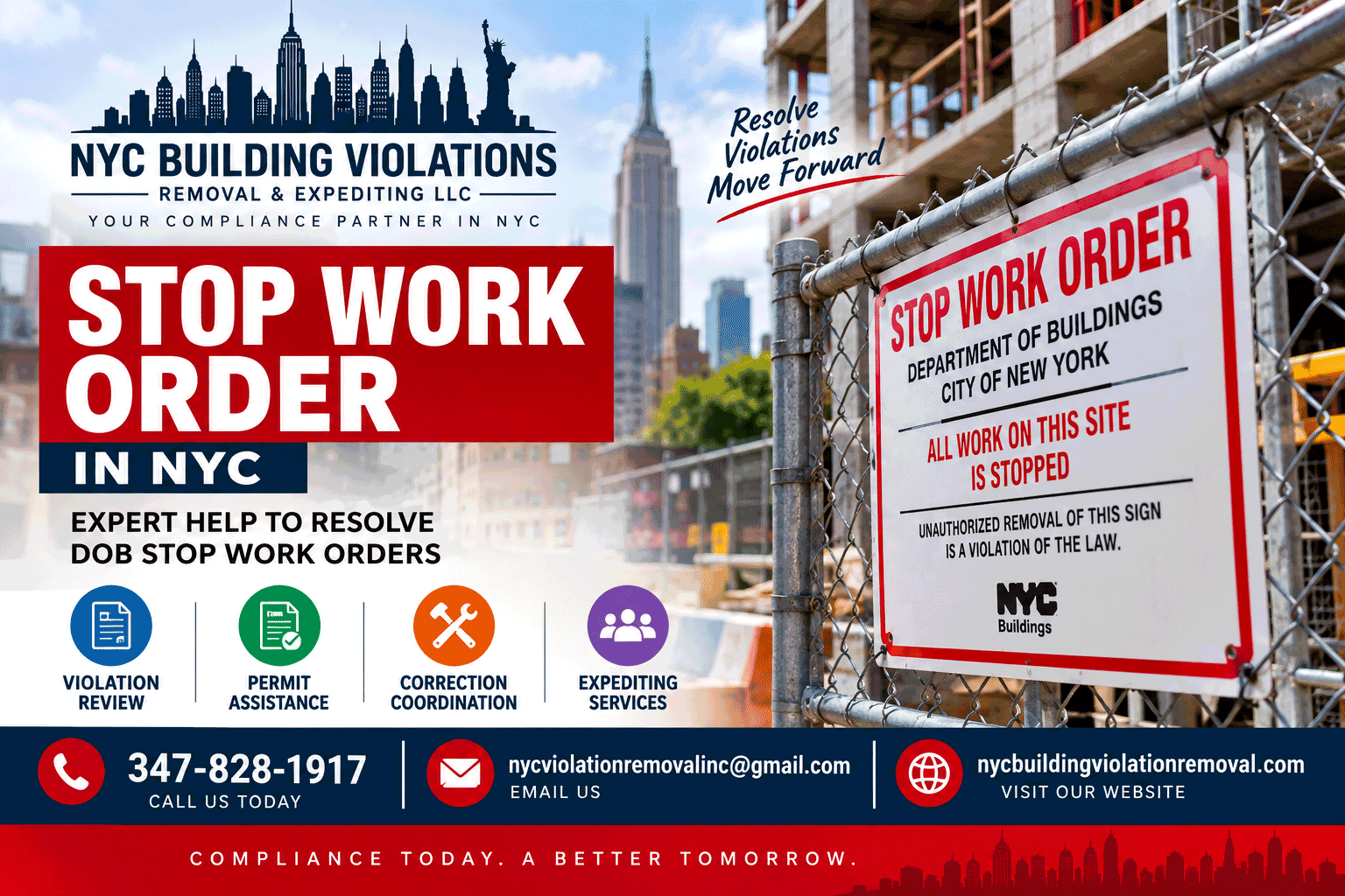 Stop Work Order NYC: How to Resolve and Remove a DOB Stop Work Order - NYC building violation blog