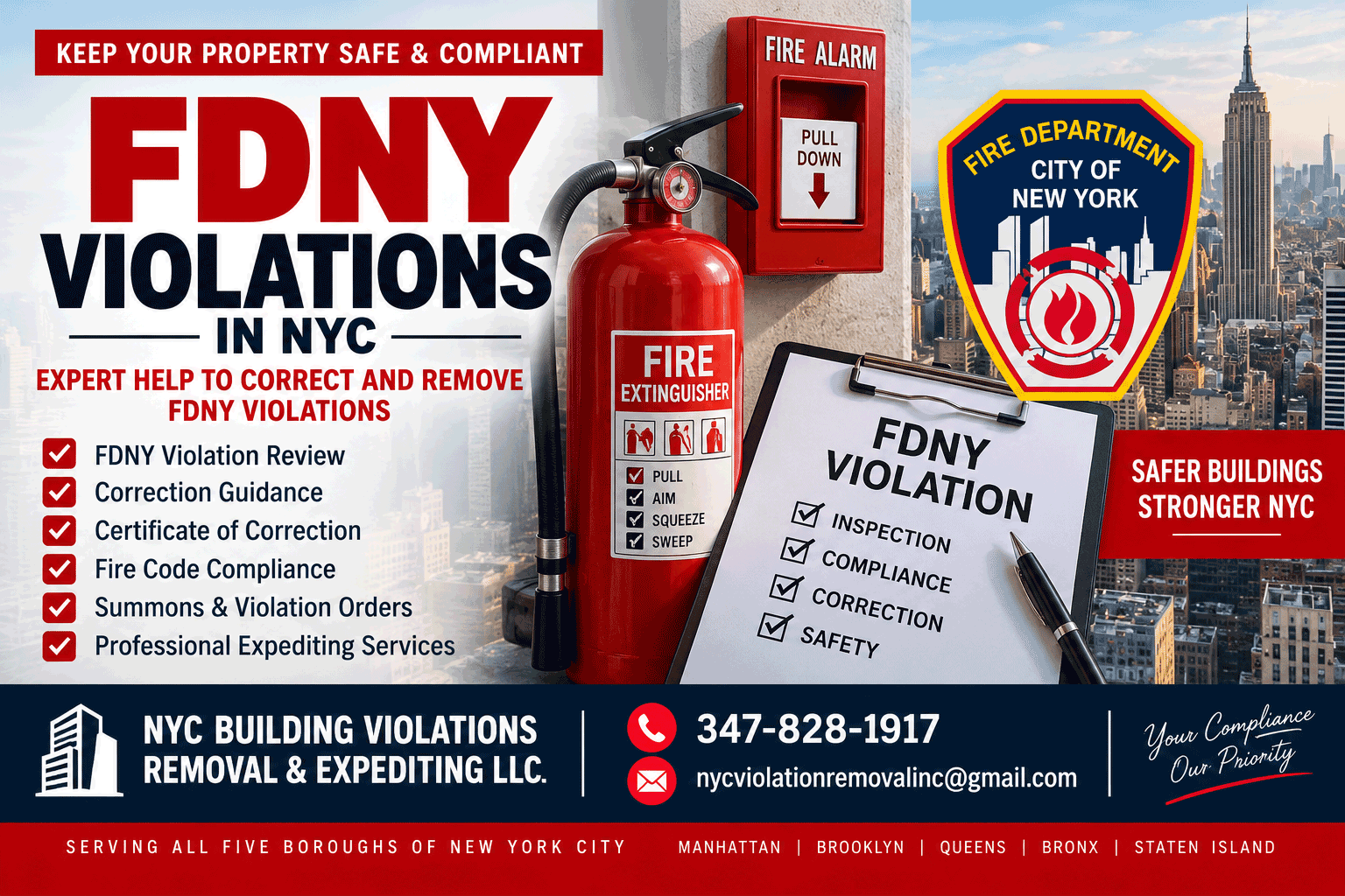 FDNY Violations in NYC: How to Correct and Remove Fire Code Violations - NYC building violation blog