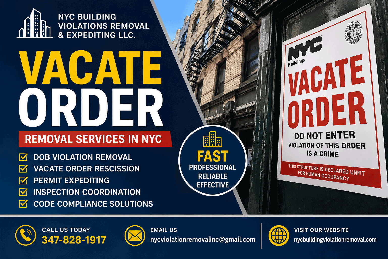 NYC Vacate Order Removal Services - NYC building violation blog